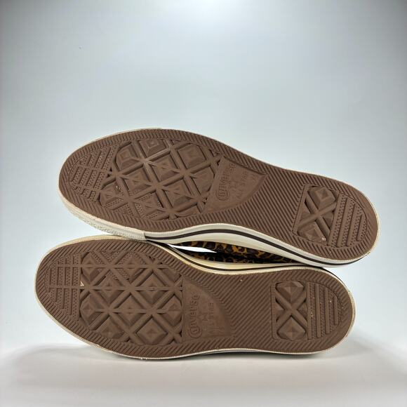 Converse Chuck 70 Hi Varsity Remix Brown Cheetah High Top Sneakers Womens Sz 9.5 - Picture 8 of 10